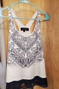Shyanne Paisley & Turquoise Racerback Tank